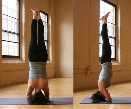 yoga stalak za glavu za mršavljenje